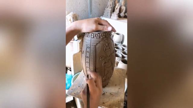 Apsara vase art sculpture смотреть онлайн