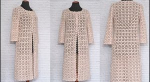 Как легко и просто связать крючком: пальто, жакет, кардиган очень простым, легким и красивым узором