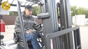 Практический экзамен на право управления погрузчиком