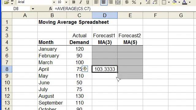 Intro to Moving Average in Excel смотреть онлайн