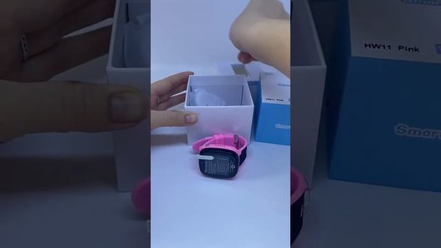 Детские умные смарт часы телефон c GPS Baby Smart Watch Supero Original Hw11 Aqua Pluse Розовые смотреть онлайн