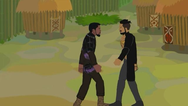Killmonger vs black panther|Киллмонгер vs чёрная пантера|золотой ягуар против чёрной пантеры смотреть онлайн