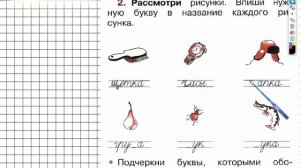 Страница 53 Упражнение 2 - ГДЗ по Русскому языку Рабочая тетрадь 1 класс (Канакина, Горецкий)