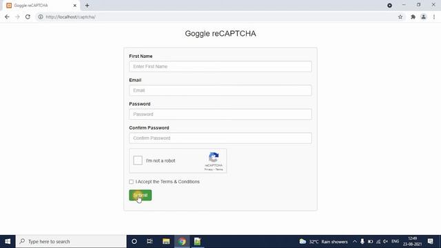 Google reCAPTCHA validation using JavaScript || How to validate google reCAPTCHA using JavaScript смотреть онлайн