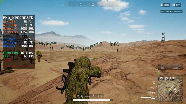 PUBG lite || GTX 760 2GB || Ultra 1080p (2020) FPS TEST смотреть онлайн