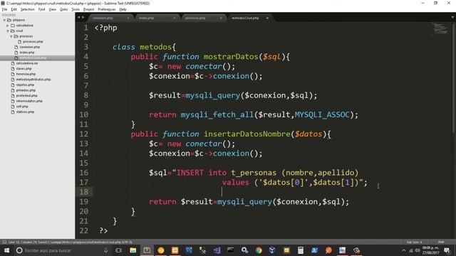 CRUD con PHP Orientado a Objetos | Insertar datos a MySQL con PHP POO. Cap 14 смотреть онлайн