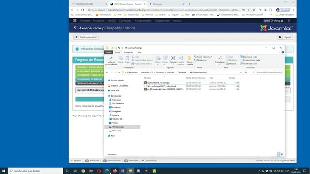Joomla. 3.9.16. Akeeba Backup. Perfiles. смотреть онлайн