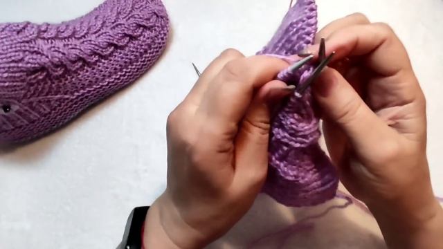 ?Короткие носочки ➡️ МК?На двух спицах без шва на подошве ? смотреть онлайн