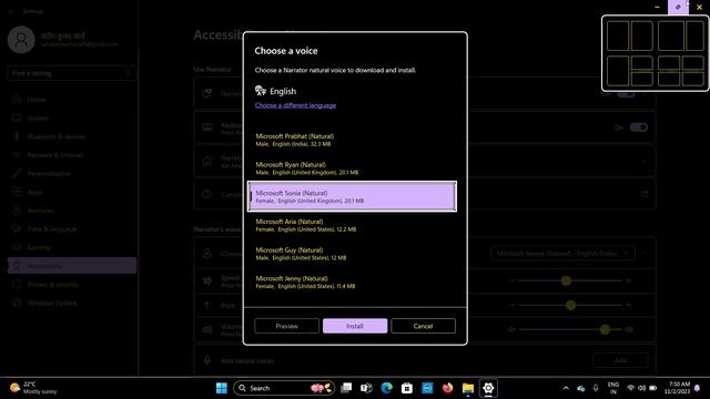 new natural text to speech voices for Microsoft windows 11 narrator screen reader смотреть онлайн