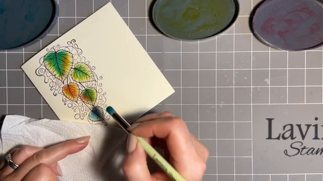 Forest Leaf, quick cards by Jo Rice #laviniastamps #cardmaking смотреть онлайн