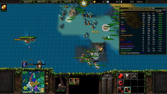 RISK | FUNNY | DISCONNECTION | Europe | War | 2v2 | Gameplay | GO | Warcraft III Reforged | смотреть онлайн
