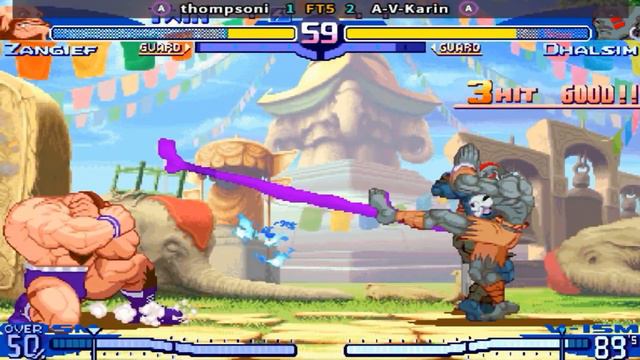 Street Fighter Alpha 3 - thompsoni vs A-V-Karin FT5 смотреть онлайн
