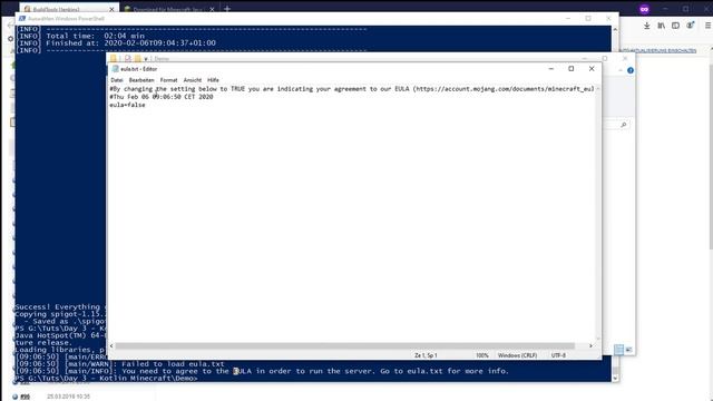 Einen Minecraft Server lokal für LAN oder Plugin Programmierung starten смотреть онлайн