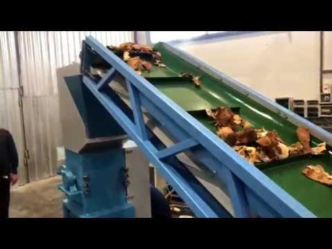 Дробилка PZO 400 DKG измельчает кору / Подольский завод оборудования смотреть онлайн