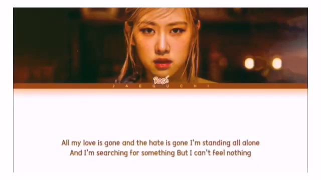 ROSE 'GONE' LYRICS BLACKPINK vocals only смотреть онлайн