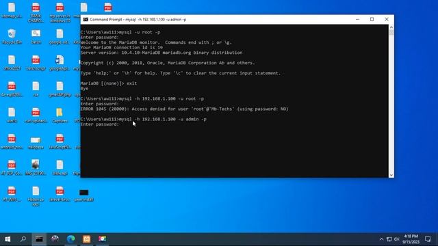 Remote database connection MySQL смотреть онлайн