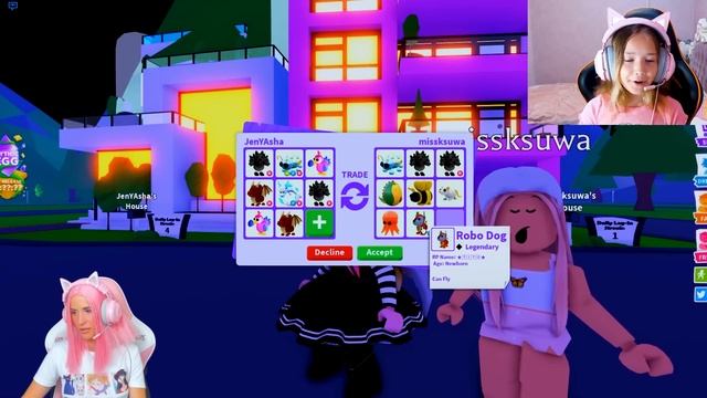 ОБМЕНЫ Питомцев по ЧИСЛАМ Adopt me | ЧЕЛЛЕНДЖ Ксю ксю с Женяшей АДОПТ МИ Roblox | 2 часть смотреть онлайн