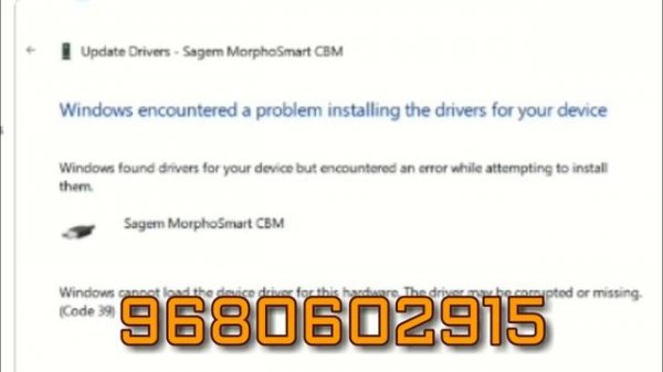 windows cannot load the device driver for this hardware the driver may be corrupted or missing 39