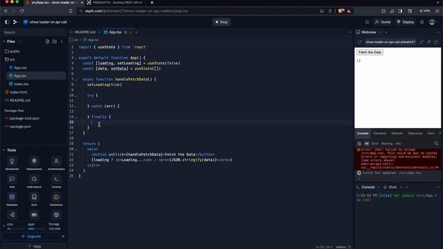 implement Loader when fetching data | Solving React interview problems смотреть онлайн