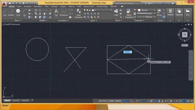 AutoCAD - Drawing with object snap смотреть онлайн