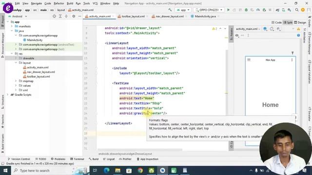 How to Implement Custom Navigation Drawer in Android Studio Java with Activity 2022 Hindi смотреть онлайн