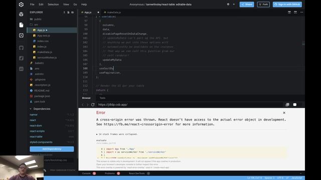 Creating a sum column from editable cells in React Table v7 смотреть онлайн