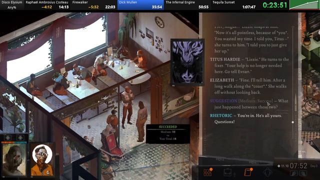 Disco Elysium Any% in 57:35 by TheWeightOfUwU смотреть онлайн