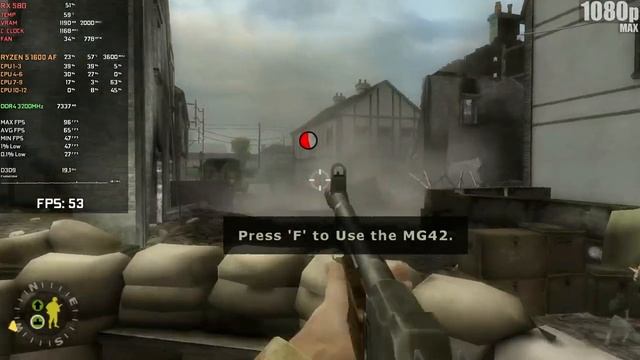 Brothers in Arms: Earned in Blood | 1080p | (RX 580 8 GB | AMD Ryzen 5 1600 AF | 16 GB RAM) смотреть онлайн