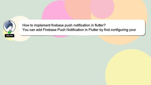 How to implement firebase push notification in flutter? смотреть онлайн