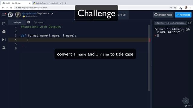 Day 10 - Functions with Outputs - 2 Functions with Outputs смотреть онлайн