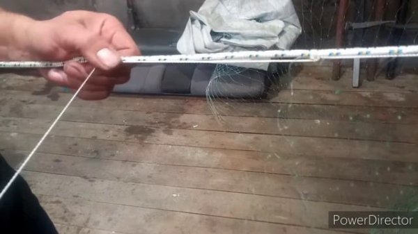 Как насадить  рыболовную сеть. Самые простые узлы для посадки сетепалотна.