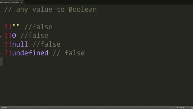 JavaScript TIPS #3 : Converting any value to boolean смотреть онлайн