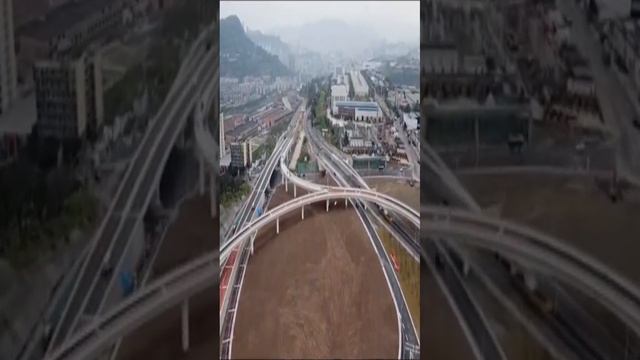New Chongqing Wanzhou Qinggangba Overpass # China Bridge смотреть онлайн