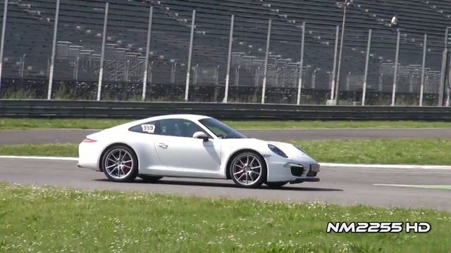 Porsche 991 Carrera S Accelerations and Fly Bys on Track! смотреть онлайн
