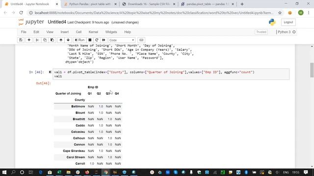 Pivot Table in Python смотреть онлайн