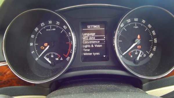 Skoda Superb II SERVICE LIGHT RESET (2008 - 2015, multi-Info Display)