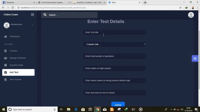 Online Examination System in PHP смотреть онлайн