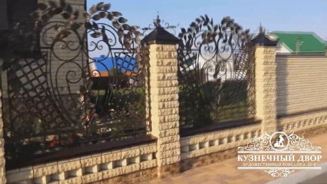 Кованые ворота, забор и калитка смотреть онлайн