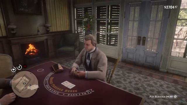 RDR2 Playing some Blackjack смотреть онлайн