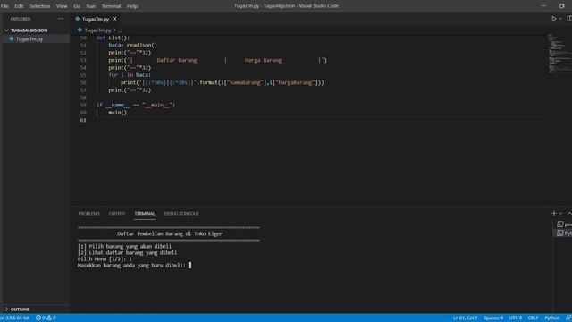 Mengoperasikan file list dan dictionary ke dalam pyhton menggunakan json смотреть онлайн