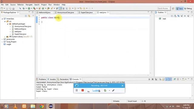 JAVA Inner Classes Example смотреть онлайн