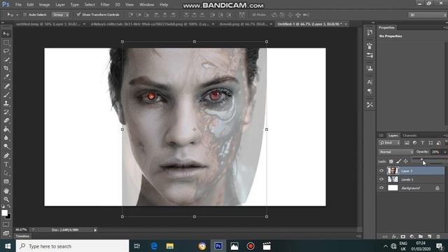 Terminator girl effect photoshop tutorial смотреть онлайн