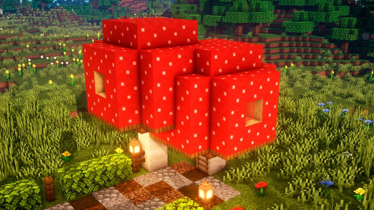 ГРИБНОЙ ДОМ В МАЙНКРАФТЕ! смотреть онлайн