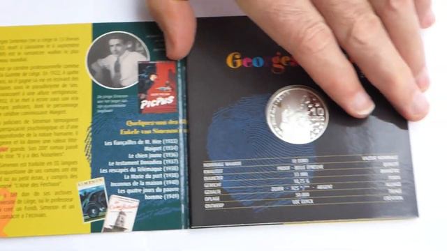 2003 Belgium : Silver coin 10 euro "Georges Simenon 1903 - 2003" смотреть онлайн
