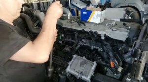 Замер компрессии man tgx . Ст сервис