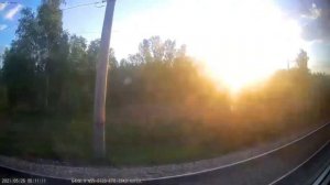 Железная дорога Ишим - Мангут - Называевская (вид из окна поезда, сев.сторона) (Транссиб, Сверд. ЖД