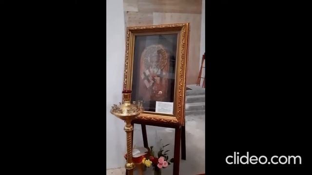 Афонская икона Николая Угодника в храме царя Николая (Новосибирск) смотреть онлайн