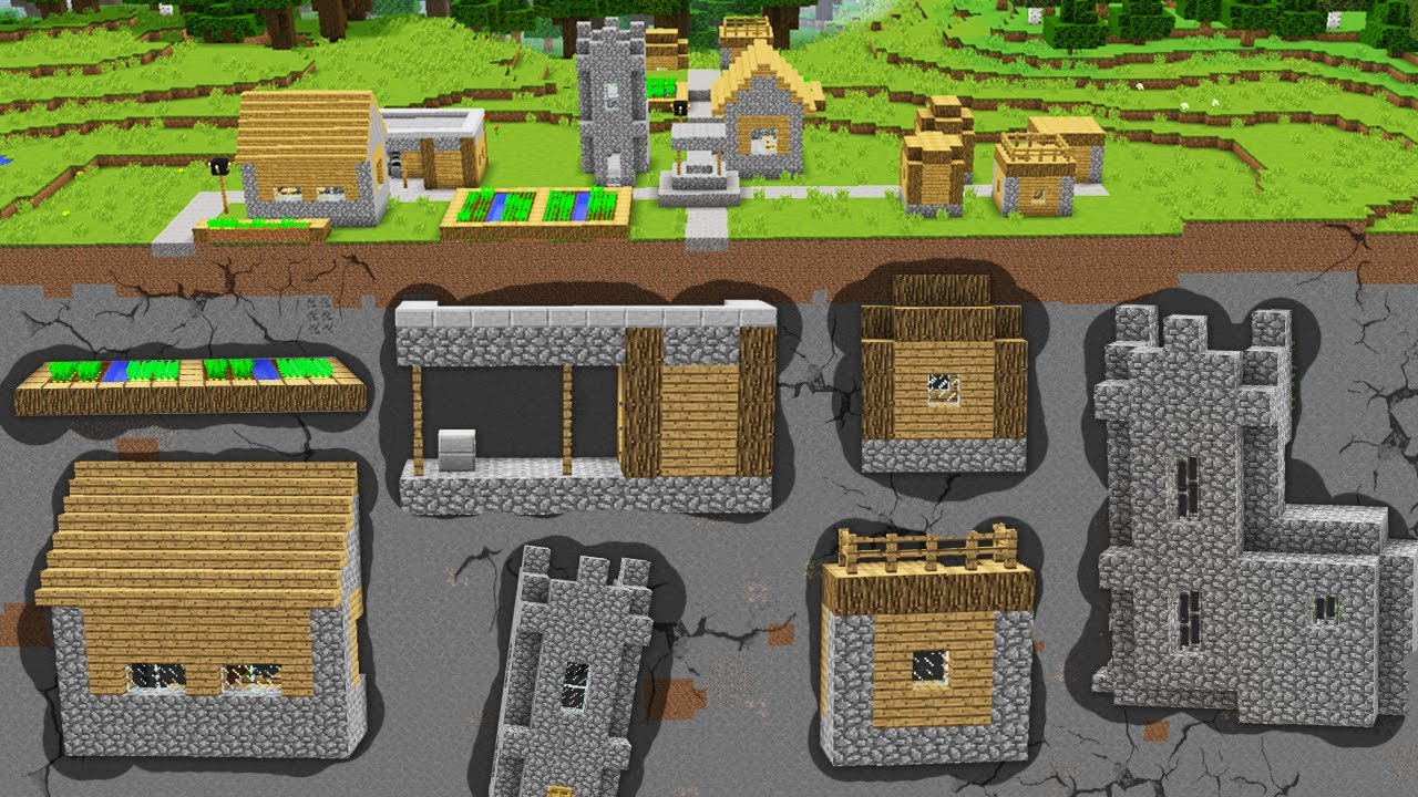Я НАШЕЛ ПОДЗЕМНУЮ ДЕРЕВНЮ ЖИТЕЛЕЙ В МАЙНКРАФТ Топовский Minecraft смотреть онлайн