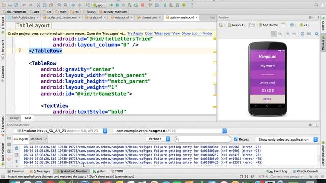 Java - Scale and Rotate when Game Over | Hangman Android App смотреть онлайн