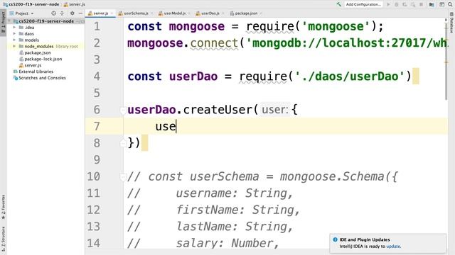 Using Mongoose DAOs to insert data in Mongo 10215 смотреть онлайн